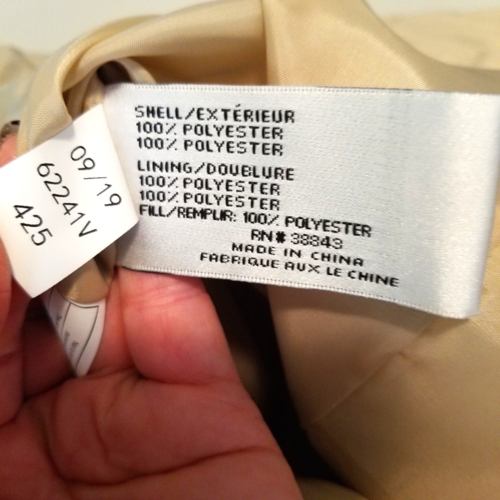 Via Spiga Gold Quilted Woman’s coat. Size Sm - Picture 7 of 13